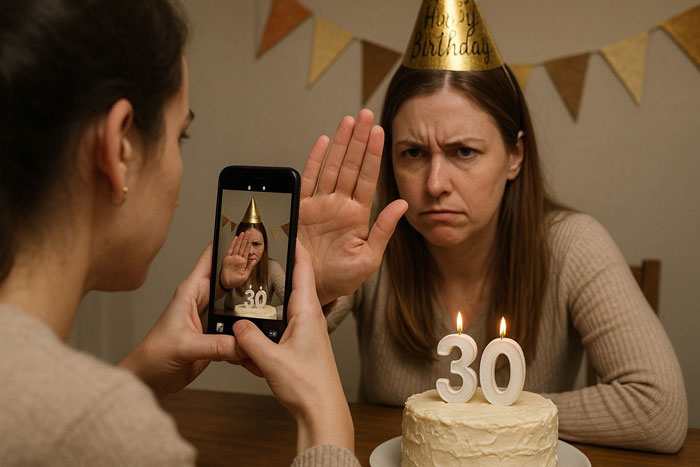 Self-Proclaimed Influencer Tries Filming SIL At B-Day Dinner, Flips Out When She Blocks Her Camera