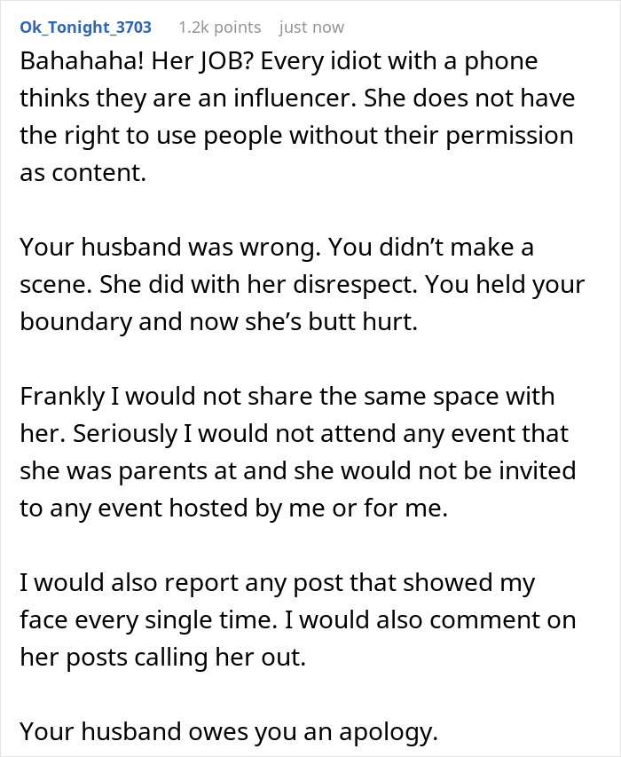 Self-Proclaimed Influencer Tries Filming SIL At B-Day Dinner, Flips Out When She Blocks Her Camera