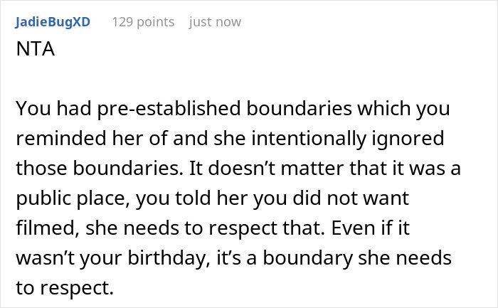 Self-Proclaimed Influencer Tries Filming SIL At B-Day Dinner, Flips Out When She Blocks Her Camera