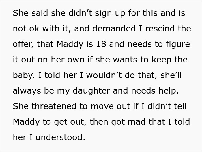 GF Lays Down Ultimatum After Caring Dad Lets Pregnant Daughter Move Back Home