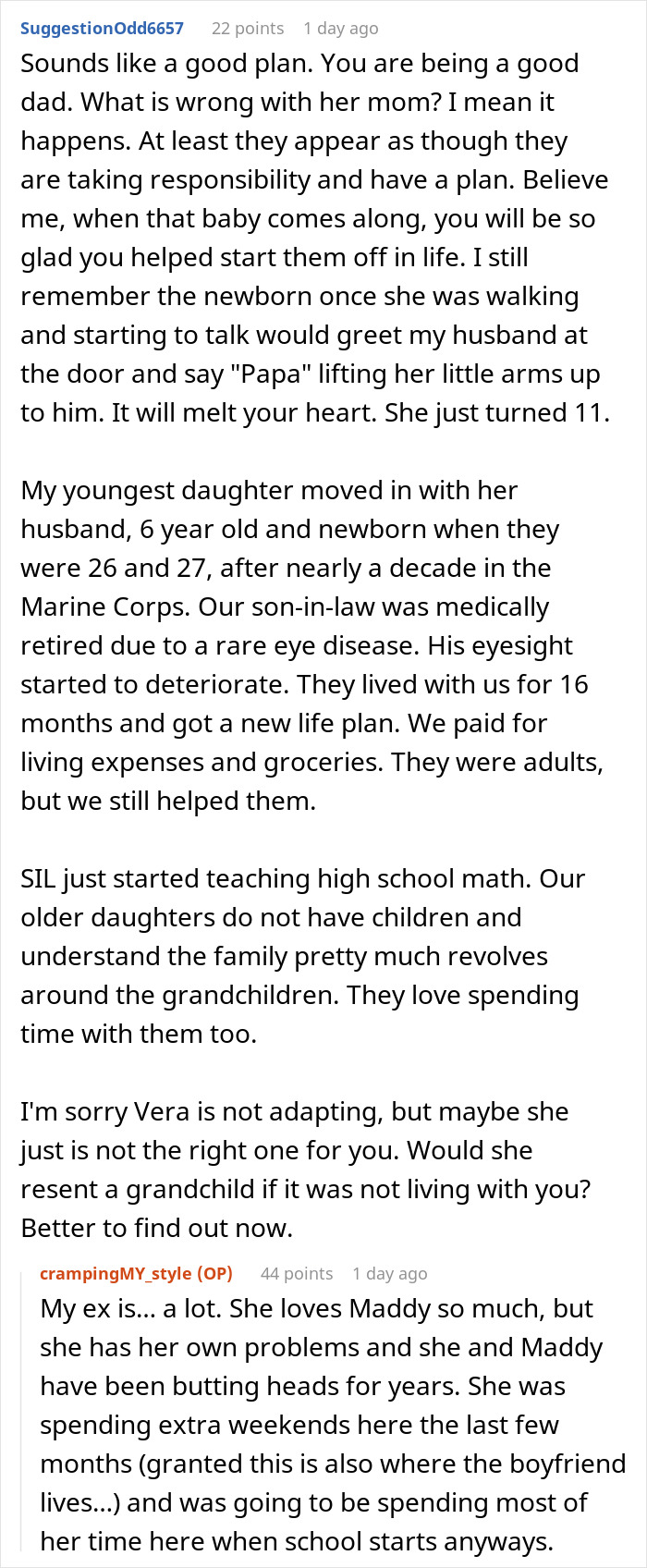 GF Lays Down Ultimatum After Caring Dad Lets Pregnant Daughter Move Back Home