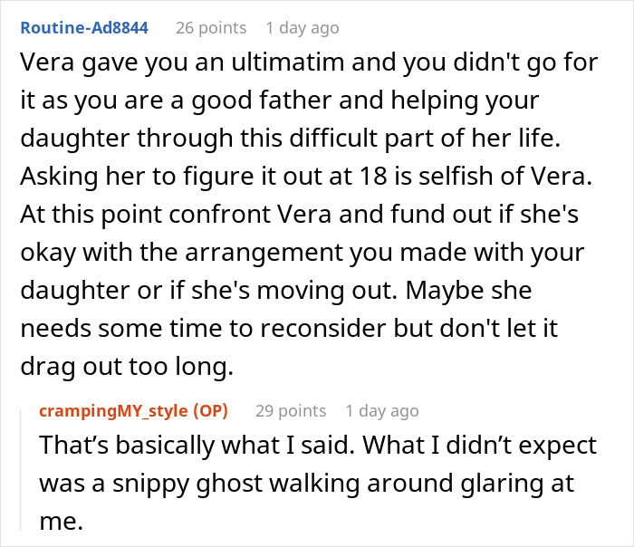 GF Lays Down Ultimatum After Caring Dad Lets Pregnant Daughter Move Back Home