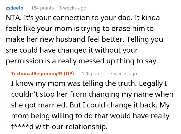 A Young Man Wanted To Keep His Late Father’s Surname, Even When His Mom Told Him To Change It