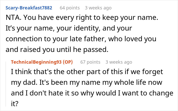 A Young Man Wanted To Keep His Late Father’s Surname, Even When His Mom Told Him To Change It