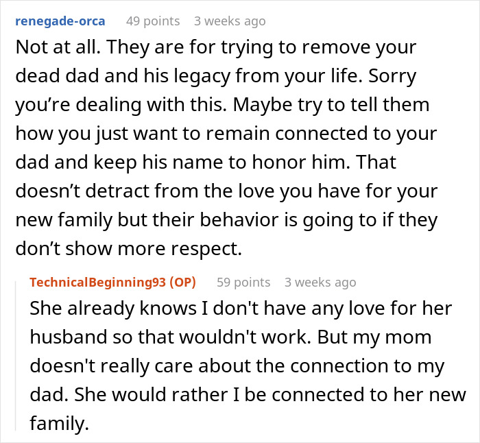 A Young Man Wanted To Keep His Late Father’s Surname, Even When His Mom Told Him To Change It