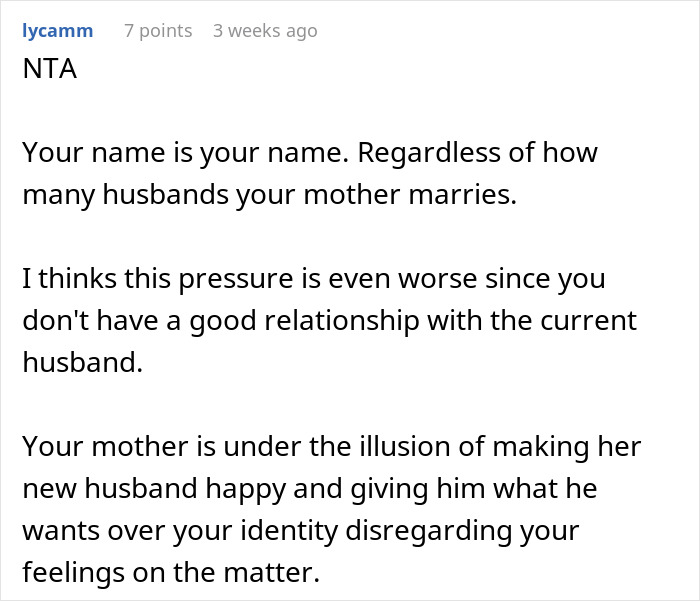 A Young Man Wanted To Keep His Late Father’s Surname, Even When His Mom Told Him To Change It