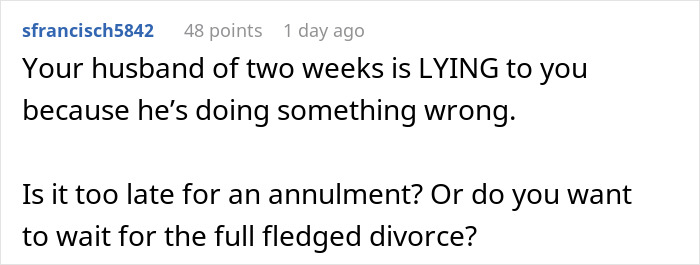 Wife Finds Husband’s Texts With His Coworker Just 2 Weeks After Their Wedding: &#8220;My Stomach Sank&#8221;