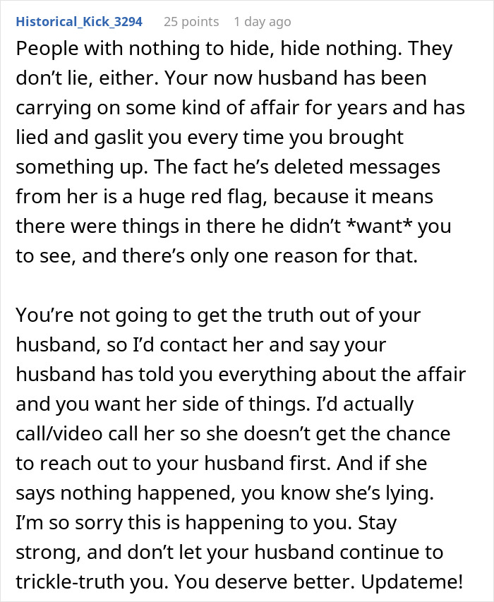 Wife Finds Husband’s Texts With His Coworker Just 2 Weeks After Their Wedding: &#8220;My Stomach Sank&#8221;