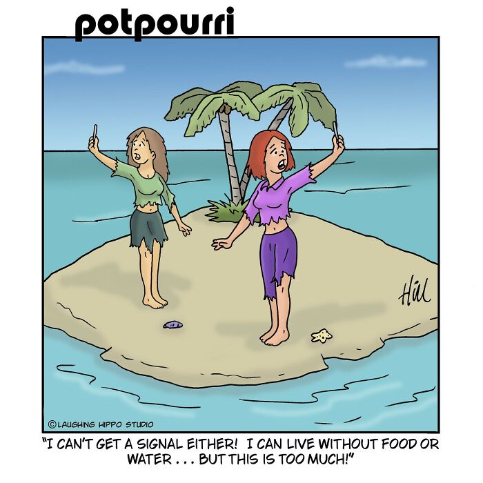 50 New One-Panel Comics Filled With Humor And Silly Situations By ‘Laughing Hippo Studio’