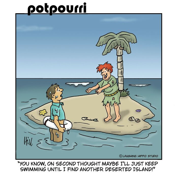 50 New One-Panel Comics Filled With Humor And Silly Situations By ‘Laughing Hippo Studio’