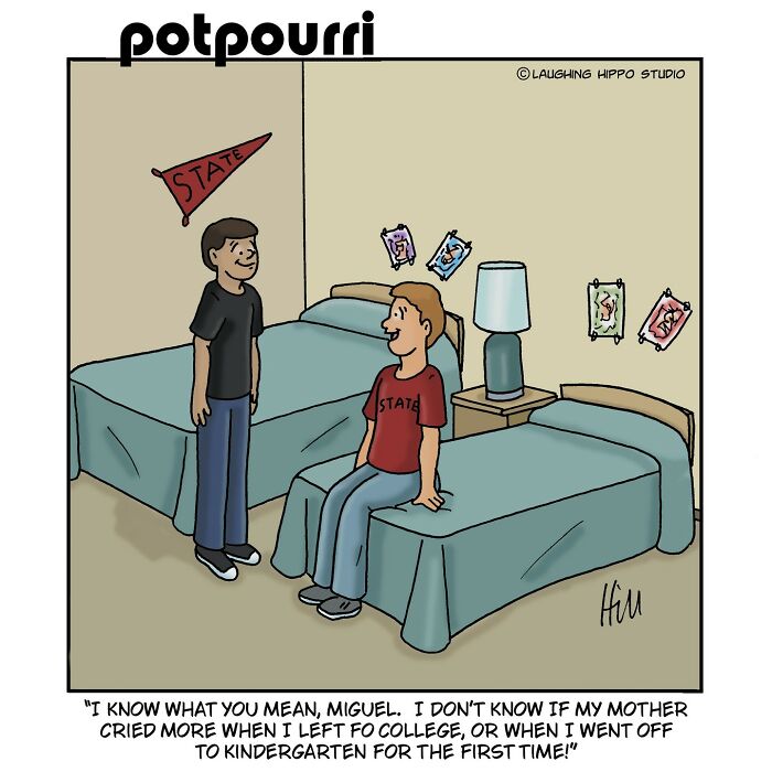 50 New One-Panel Comics Filled With Humor And Silly Situations By ‘Laughing Hippo Studio’
