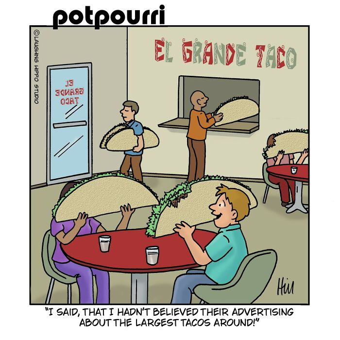 50 New One-Panel Comics Filled With Humor And Silly Situations By ‘Laughing Hippo Studio’