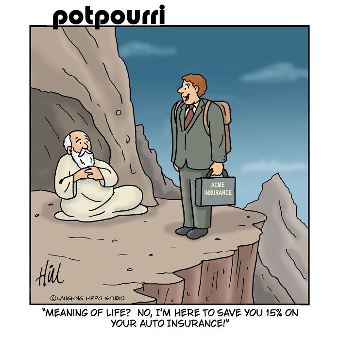 50 New One-Panel Comics Filled With Humor And Silly Situations By ‘Laughing Hippo Studio’