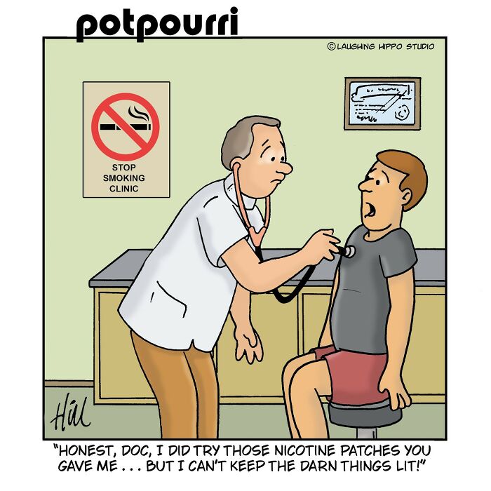 50 New One-Panel Comics Filled With Humor And Silly Situations By ‘Laughing Hippo Studio’