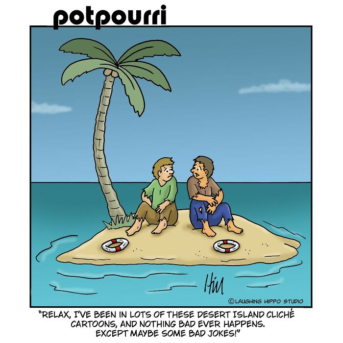 50 New One-Panel Comics Filled With Humor And Silly Situations By ‘Laughing Hippo Studio’