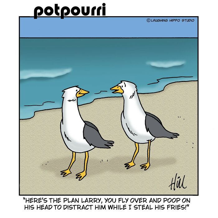 50 New One-Panel Comics Filled With Humor And Silly Situations By ‘Laughing Hippo Studio’