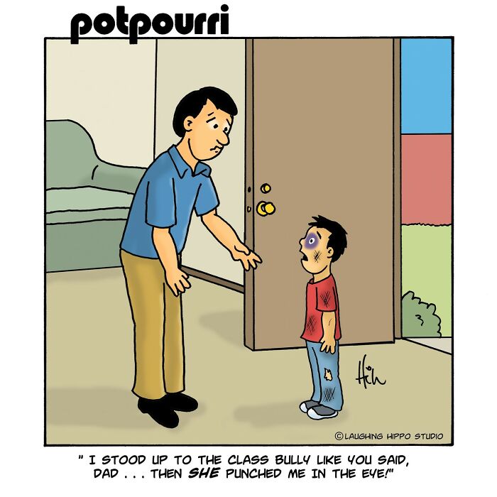 50 New One-Panel Comics Filled With Humor And Silly Situations By ‘Laughing Hippo Studio’