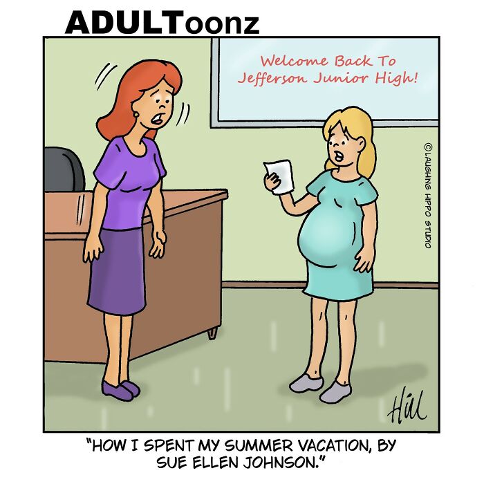 50 New One-Panel Comics Filled With Humor And Silly Situations By ‘Laughing Hippo Studio’