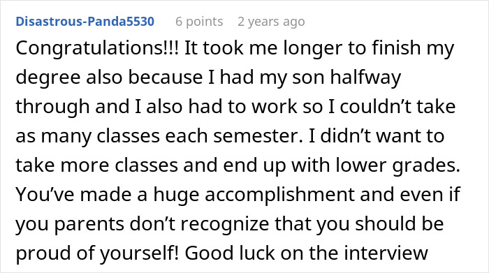 Graduate Shares Exciting News With Parents, Their Reaction Leaves Her Heartbroken
