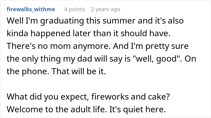 Graduate Shares Exciting News With Parents, Their Reaction Leaves Her Heartbroken