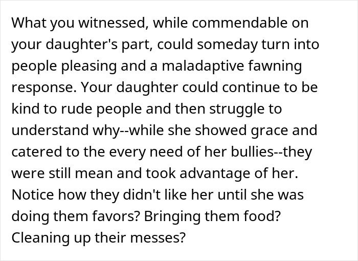 Mom Watches Daughter Handle Passive-Aggressive Adult With Pure Grace
