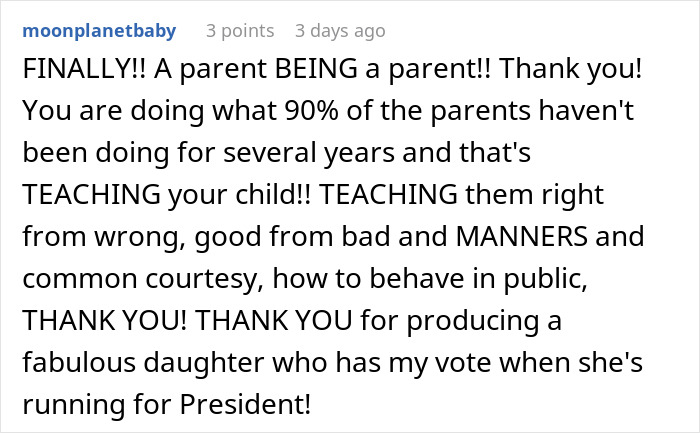 Mom Watches Daughter Handle Passive-Aggressive Adult With Pure Grace