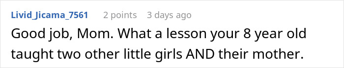 Mom Watches Daughter Handle Passive-Aggressive Adult With Pure Grace