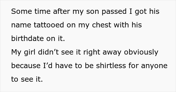 Girlfriend Asks Boyfriend To Remove Tattoo Of His Dead Child Because Of The Name