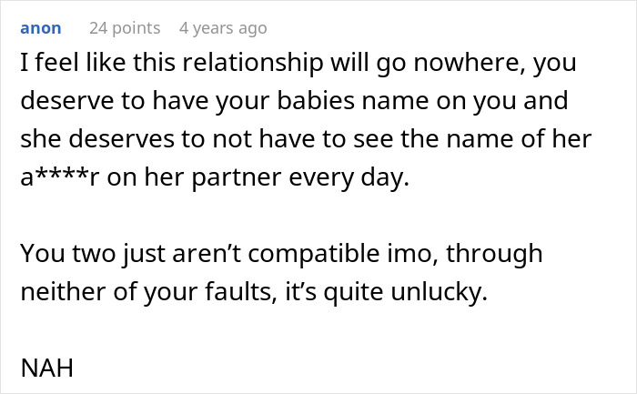 Girlfriend Asks Boyfriend To Remove Tattoo Of His Dead Child Because Of The Name