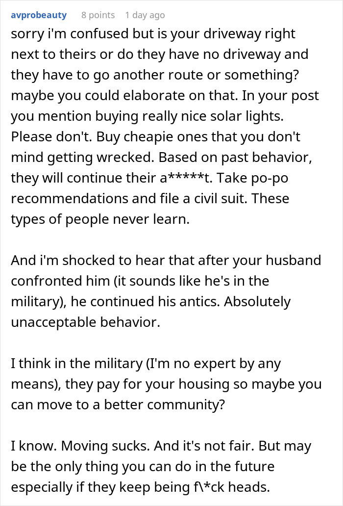 Woman Finds Out Why Jerk Neighbor Keeps Using Her Driveway And Realizes She Needs To Take Action