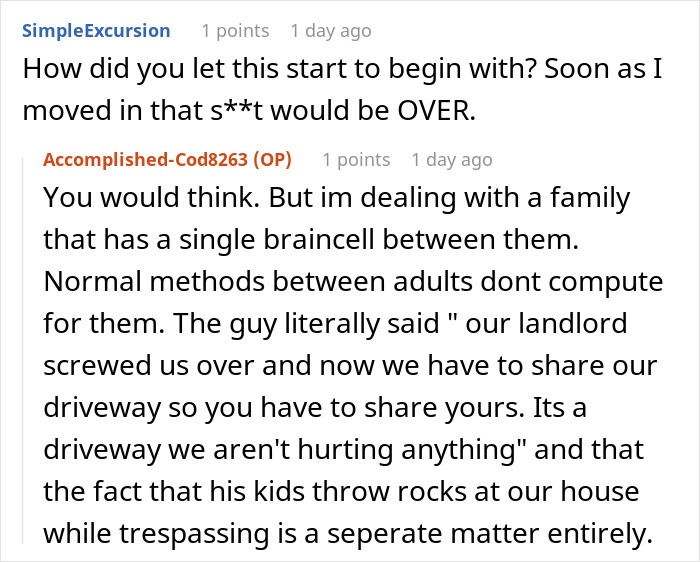 Woman Finds Out Why Jerk Neighbor Keeps Using Her Driveway And Realizes She Needs To Take Action