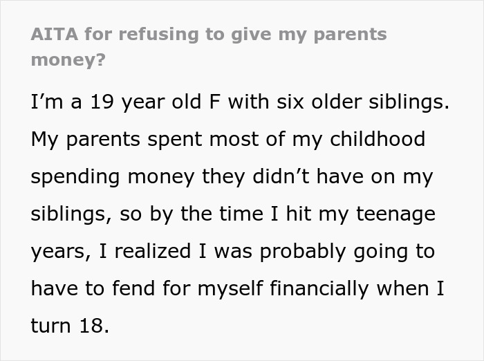 Woman Refuses To Hand Over Her Entire Savings After Parents Claim It’s “Rightfully Theirs”