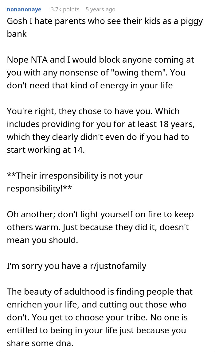 Woman Refuses To Hand Over Her Entire Savings After Parents Claim It’s “Rightfully Theirs”