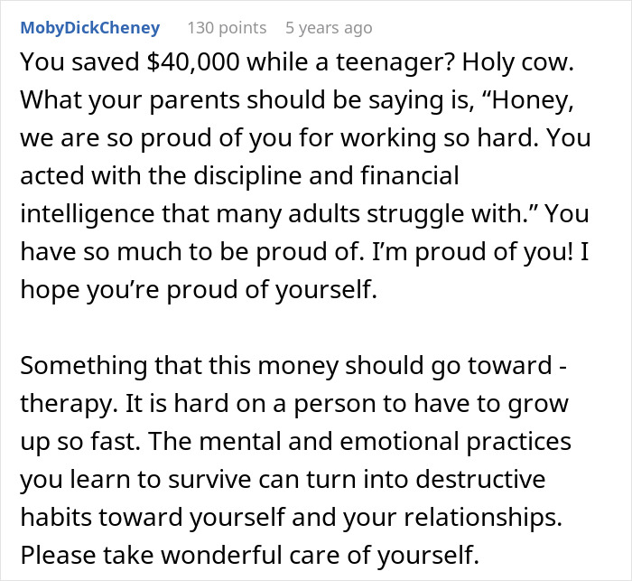 Woman Refuses To Hand Over Her Entire Savings After Parents Claim It’s “Rightfully Theirs”