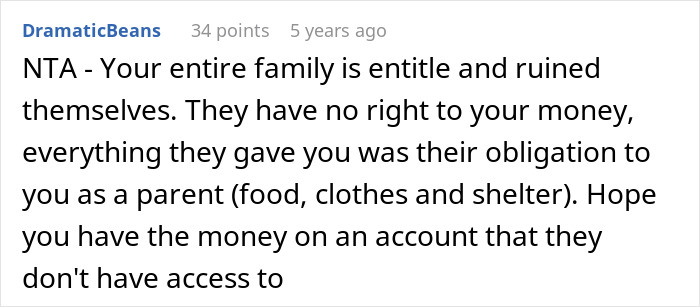 Woman Refuses To Hand Over Her Entire Savings After Parents Claim It’s “Rightfully Theirs”