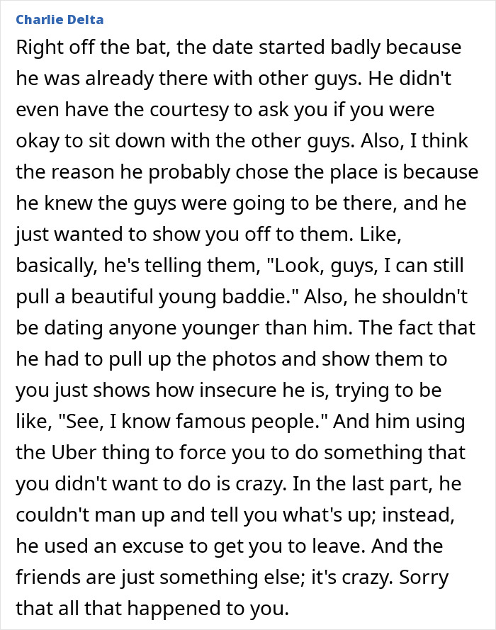 Woman Shares The Crushing Gaslighting She Faced On A Date With 43YO