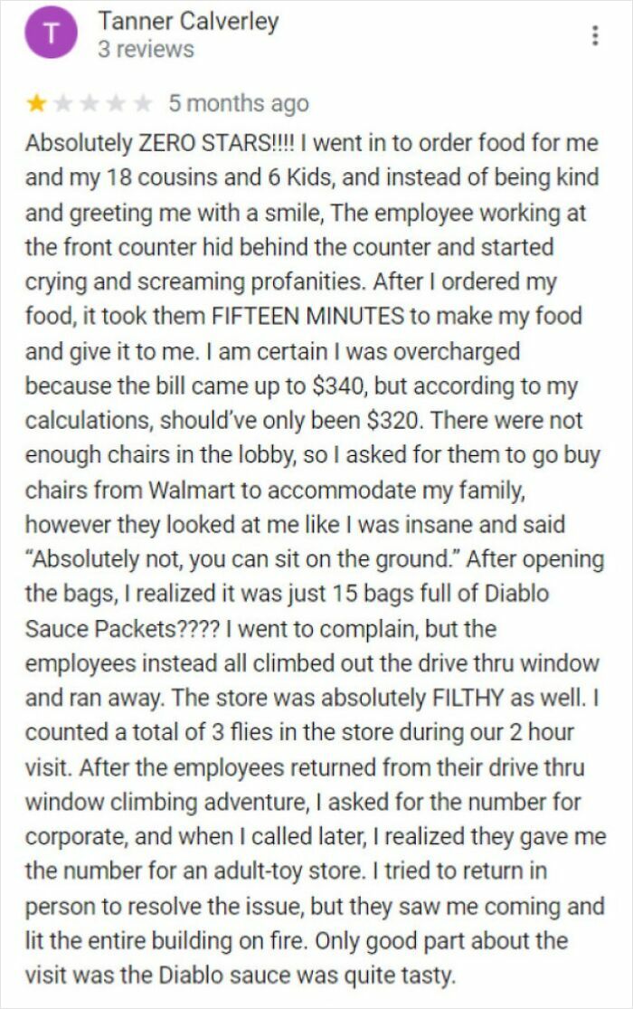 105 Times People Showed Their Immaculate Sense Of Humor In Product And Service Reviews