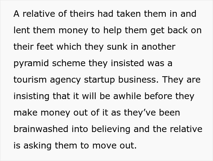 Elderly Parents Expect Daughter To Support After They Squandered Savings On Dumb Business Schemes