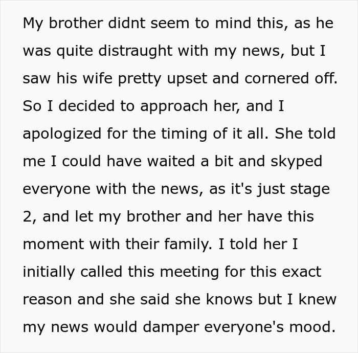 Woman Needs Support From Family After Devastating News, Gets Drama Instead After SIL Feels Outshined