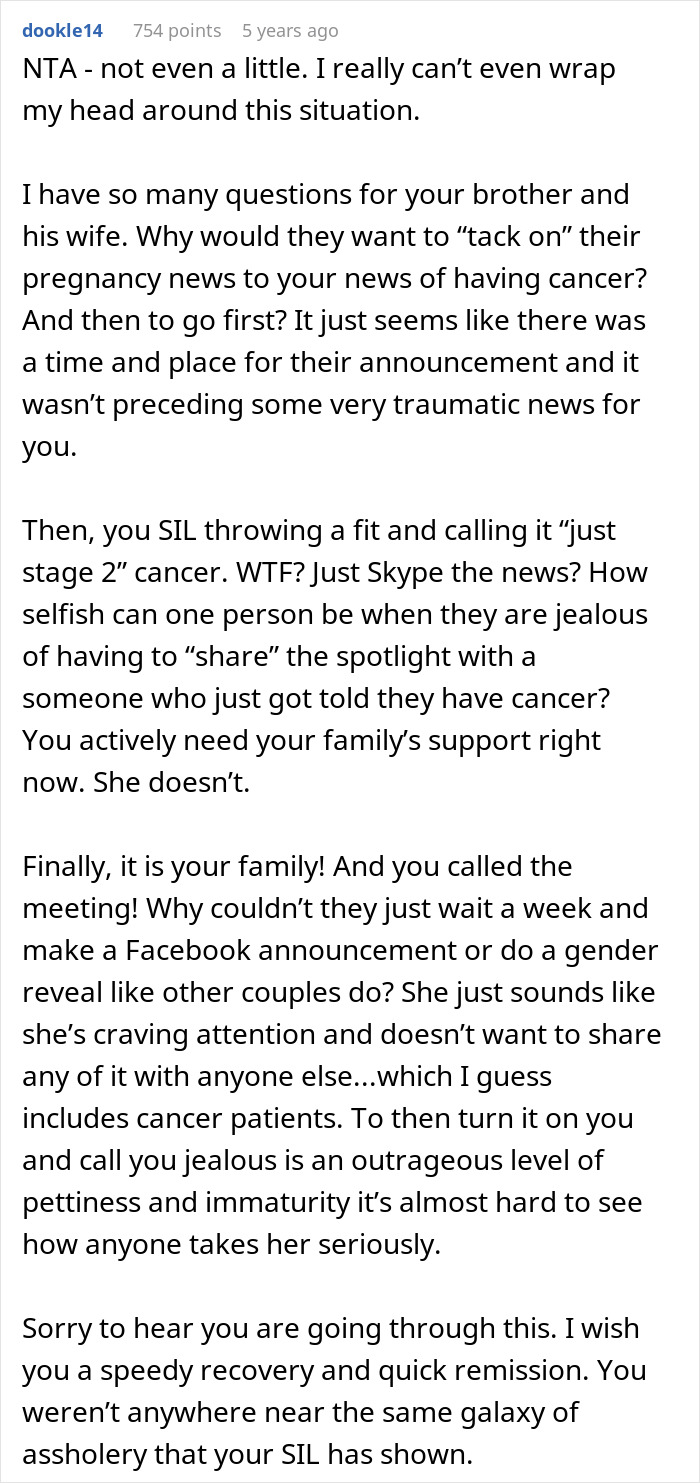 Woman Needs Support From Family After Devastating News, Gets Drama Instead After SIL Feels Outshined