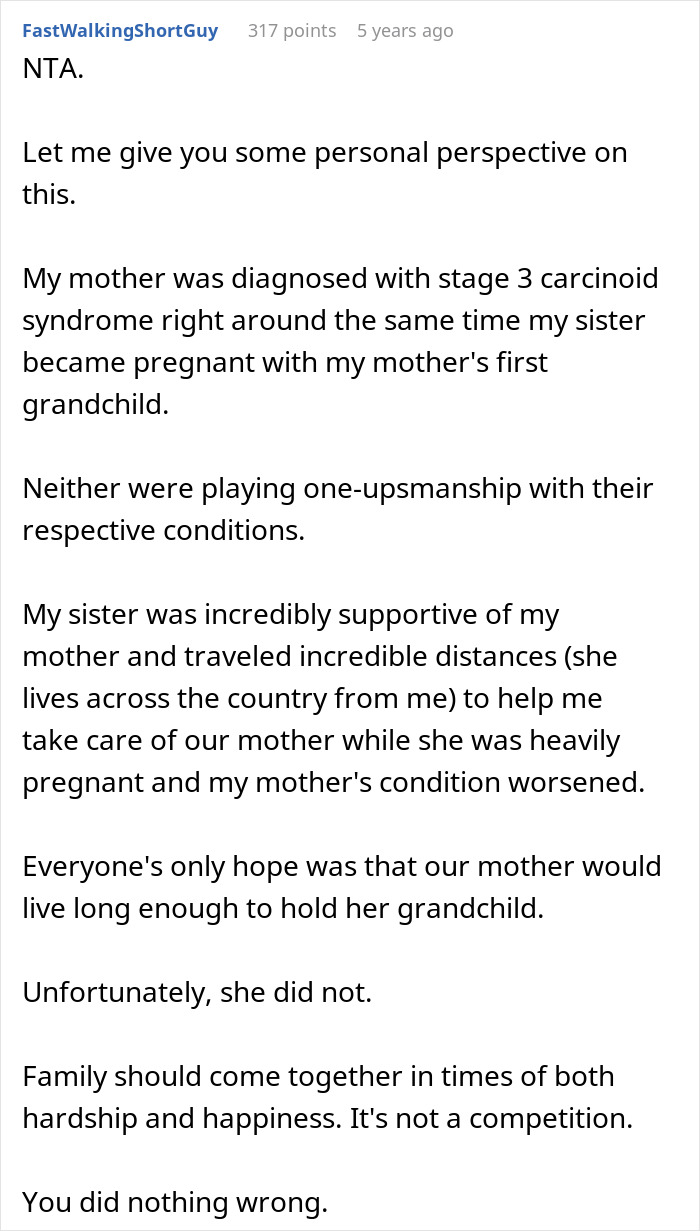 Woman Needs Support From Family After Devastating News, Gets Drama Instead After SIL Feels Outshined