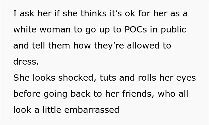 Lady Lashes Out At Woman Who Accused Her Of Cultural Appropriation, Later Asks If She Was Too Harsh