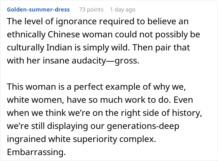 Lady Lashes Out At Woman Who Accused Her Of Cultural Appropriation, Later Asks If She Was Too Harsh