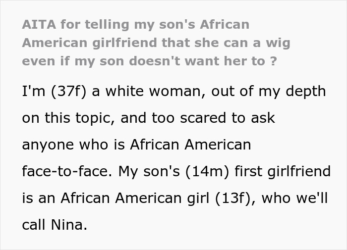 Mom Tells Son’s Black Girlfriend She Doesn’t Need To Change Her Hair For Him, Son Explodes