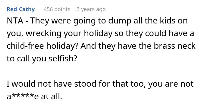 Relative Overhears Family Is Planning To Dump Their Kids On Her, Cancels Flights And Hotels ASAP