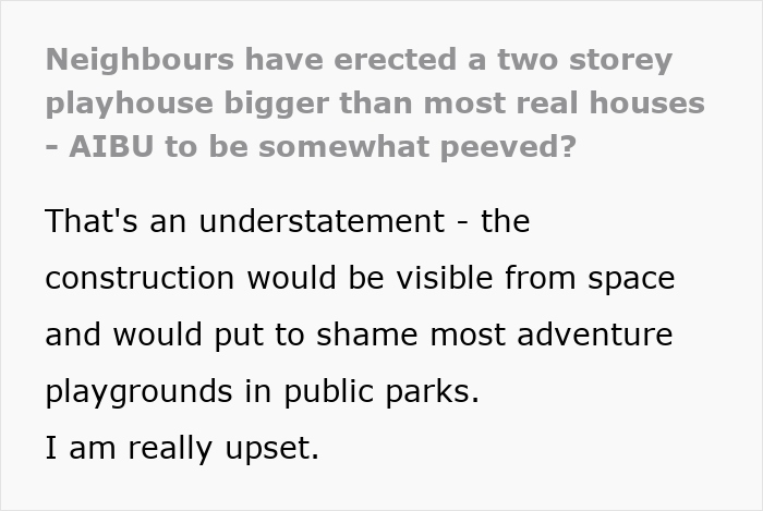 Family Build A Huge 2-Story Playhouse On Their Plot, Neighbors Get Livid Over This