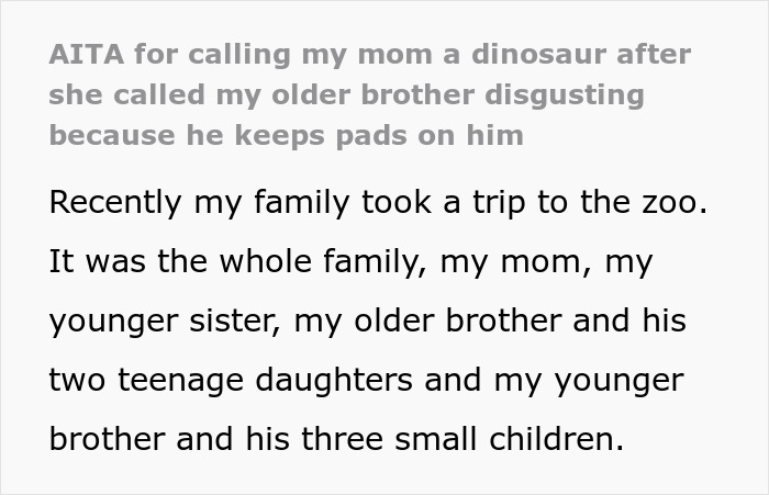 Single Dad Brings Some Pads For Teen Daughters At Family Zoo Visit, Causes Grandma&#8217;s Outburst