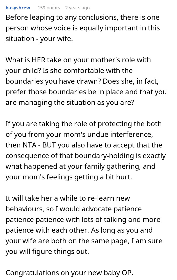 Man Won&#8217;t Let His Parents Help With Baby, But Allows In-Laws, Netizens Are Absolutely Divided