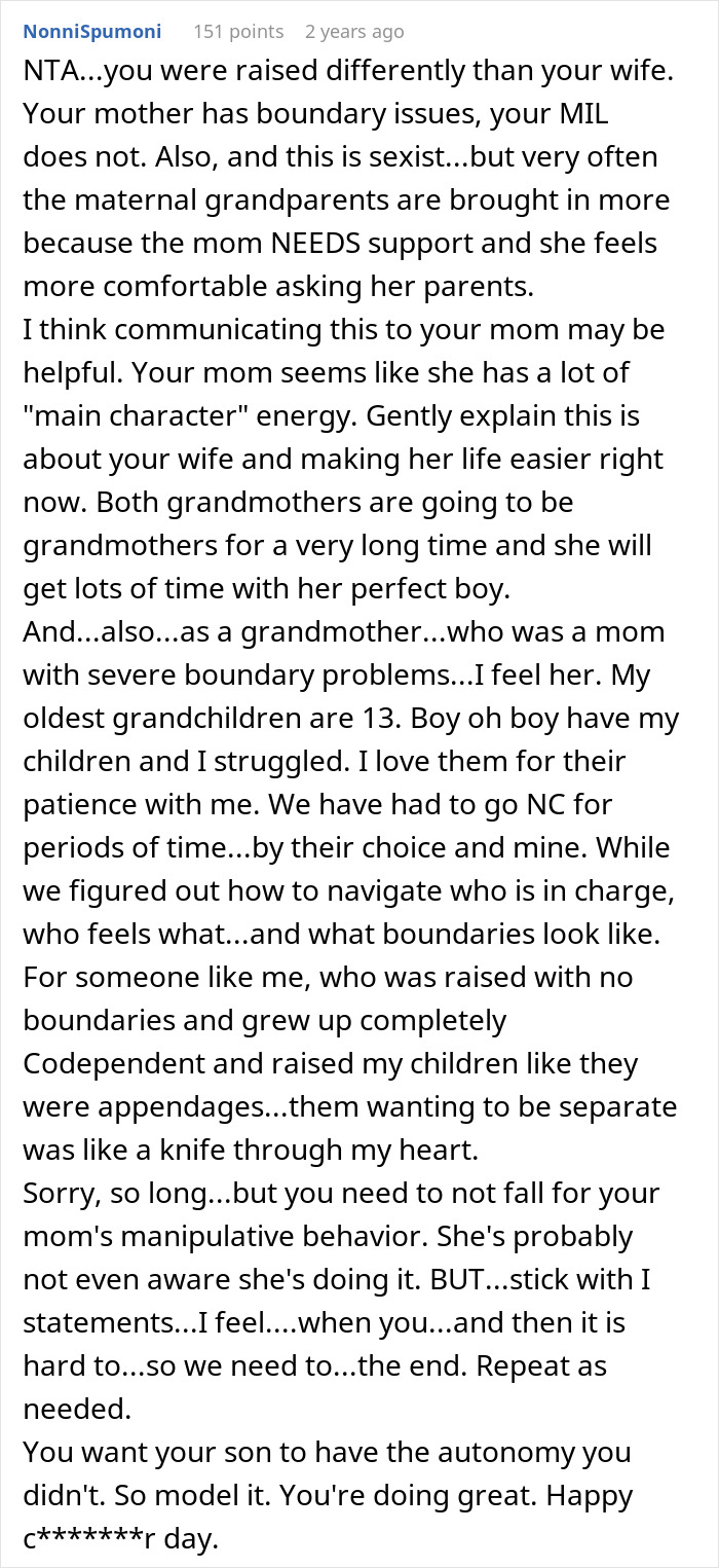 Man Won&#8217;t Let His Parents Help With Baby, But Allows In-Laws, Netizens Are Absolutely Divided