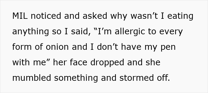 Sly MIL Unnecessarily Adds Onions To Every Dish Despite Son Telling Her Fiancé Has Severe Allergy